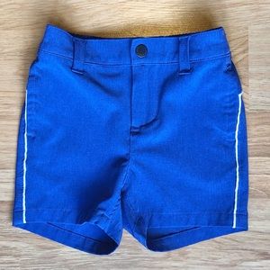 EUC Janie and Jack Baby Boy Shorts-Blue with White Piping, Lightweight Material